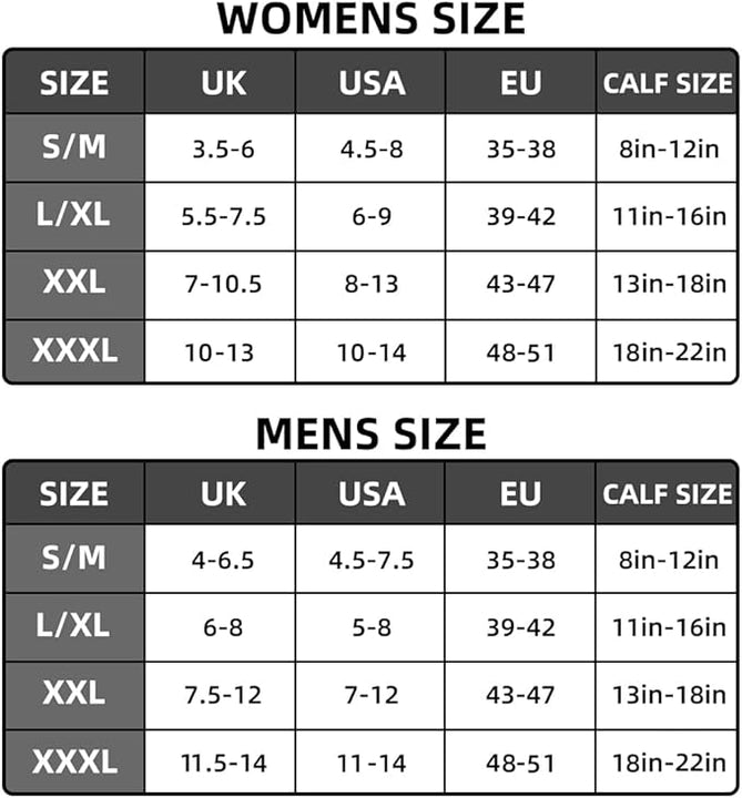 Compression Socks (2 Pairs) for Men Circulation 20-30 mmhg Medical Compression Stockings Women Nursing (Black, XXL)