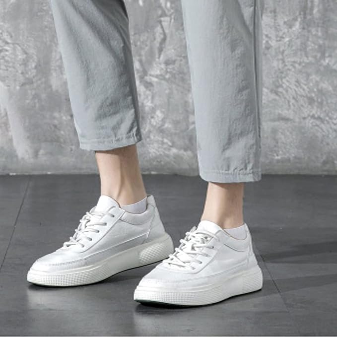 YUEDGE Womens Trainer Socks White Low Cut Ankle Socks Breathable Cotton No Show Cushioned Running Socks Invisible Sports Socks for Women Size 4-7, Multipack, 6 Pairs