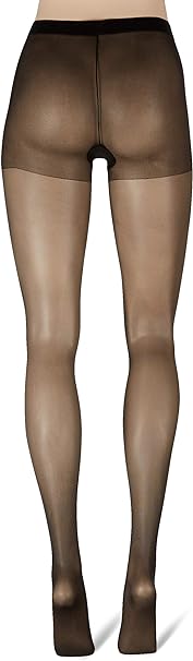 CHARNOS Women's 10 Denier Run Resist Tights, Black (Barely Black 103), M UK