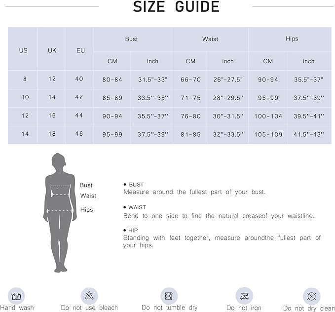 Veranobreeze Ladies Swimsuit One Piece Swimming Costume Black Athletic Swimsuit Modest Swimwear(Rose Red & Dark Blue, UK12)