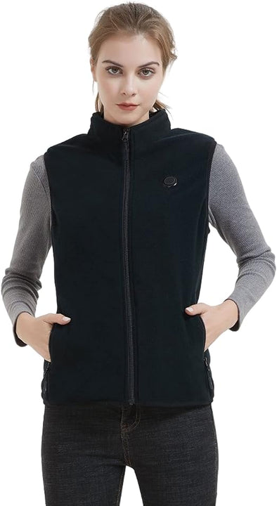 HEWINZE Fleece Heated Gilet for Women - Heat Vest with Battery 5V Heated Vest Hunting