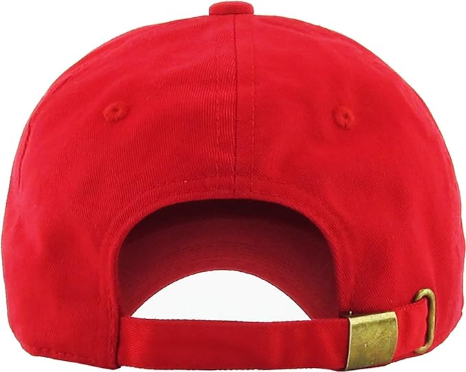 KBETHOS KB-LOW Classic Cotton Dad Hat Adjustable Plain Cap. Polo Style Low Profile (Unstructured) (Classic) Adjustable
