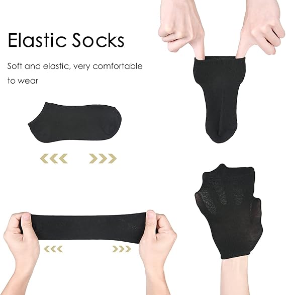 ACWOO Ankle Socks, 6 Pairs Athletic Ankle Socks, Cotton Trainer Sports Socks, Breathable Running Socks for Men Women Ladies, Non-Slip Low Cut Short Socks for Casual and Athletic Wear