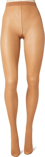 Nur Die Women's Pack of 2 Opaque 40 Denier Tights Soft Matte Look Comfortable Waistband Gusset Reinforced Toe, 40 den, Amber, 44