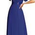 Ever Pretty Glamorous Double V-Neck Ruffles Padded Evening Dress, Sapphire Blue1, 18 UK