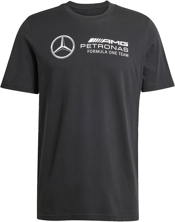 adidas Men's Mercedes - AMG Petronas Formula ONE Team DNA Graphic TEE Men, Black/White, XXL