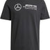 adidas Men's Mercedes - AMG Petronas Formula ONE Team DNA Graphic TEE Men, Black/White, XXL