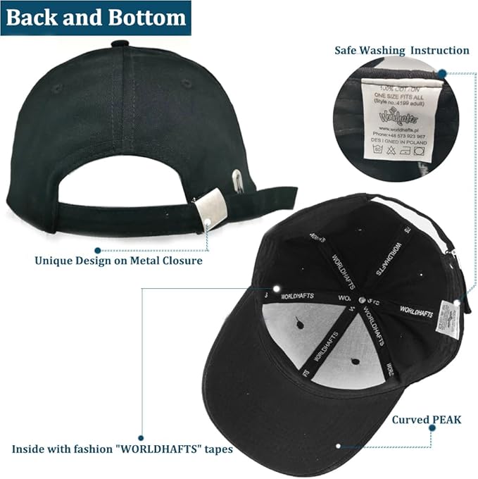 3 Pack Baseball Cap for Men Women 100% Cotton Baseball Cap Sports Casual Plain Sun Hat Hats Brass Polo Style Classic