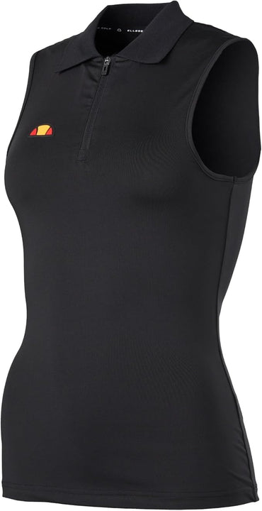 Ellesse Women's Naoma Polo Vest Shirt, Black, 10 (S)
