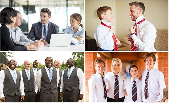 HISDERN Extra Long Polka Dots Tie Handkerchief Men's Necktie & Pocket Square Set , XL, 63 inches length, Pink / Navy Blue