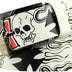 AIBEARTY Punk Skull Skeleton Pattern Pin Buckle Belt Gothic Casual Pu Leather Waistband for Women Men, White, One Size