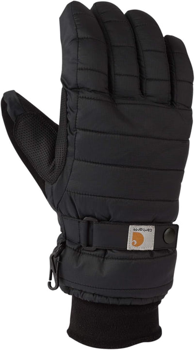 Carhartt Women's Quilts Insulated Breathable Glove with Waterproof Wicking Insert - Black - M