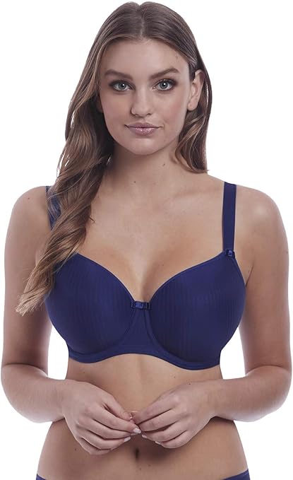 Freya Women's Idol Underwire Molded T-Shirt Bra, Sapphire, 32F