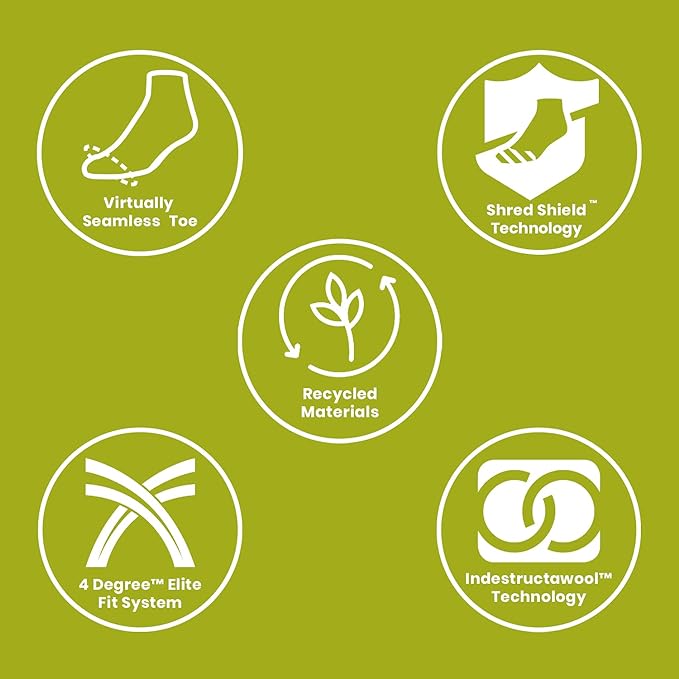 Smartwool Men's Hike Full Cushion Crew Hiking Socks, Black, M UK