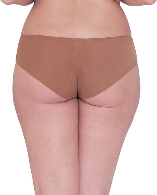 Curvy Kate Women's Luxe Boy Shorts, Brown (Caramel Caramel), (Size:12)