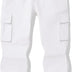 Auranso Boys Cargo Trousers 12-13 Years Kids Elasticated Waist Joggers with Drawstring Outdoor Casual Pants White