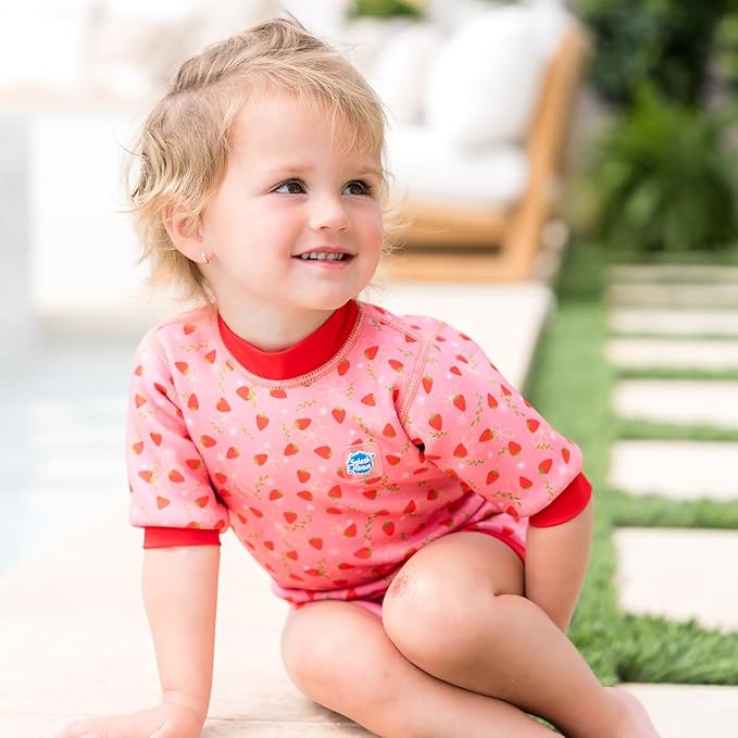 Splash about Baby Happy Wetsuit Toddler Swim Nappy, Strawberry Field, 6-14 Months