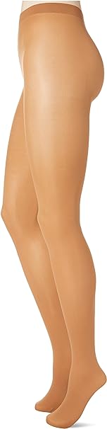 Nur Die Women's Pack of 2 Opaque 40 Denier Tights Soft Matte Look Comfortable Waistband Gusset Reinforced Toe, 40 den, Amber, 44