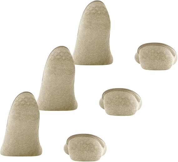 FALKE Men's Invisible Step Medium Cut Multipack M In Cotton No-Show Plain 2 Pairs Liner Socks, Beige Sand Melange 4650, 10-11