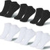 ACWOO Ankle Socks, 6 Pairs Athletic Ankle Socks, Cotton Trainer Sports Socks, Breathable Running Socks for Men Women Ladies, Non-Slip Low Cut Short Socks for Casual and Athletic Wear