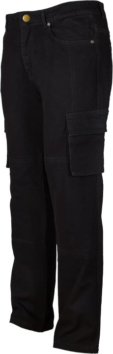 GREAT BIKERS GEAR - Motorbike Motorcycle Armour Cargo Trouser Pants Jeans Protective Men Bike with Free CE Approved Protectors Black