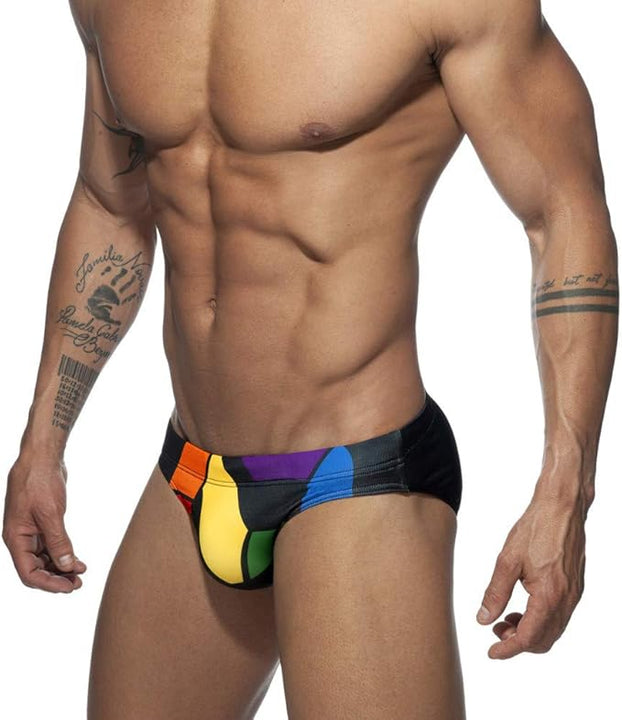 sandbank Men's Swimming Surfing Underwear G String Thong Bikini Brief Swimwear Bottom Black, M