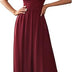 Ever-Pretty Women's Sleeveless A Line High Waist Chiffon Long Lace Formal Dresses Burgundy 16UK