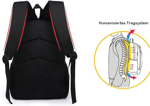 Umbrean Children's Backpack, Sonic Hedgehog, Red, S