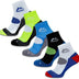 More Mile London (5 Pair Pack) Mens Cushioned Running Socks, Multi-coloured, UK 8.5-10.5