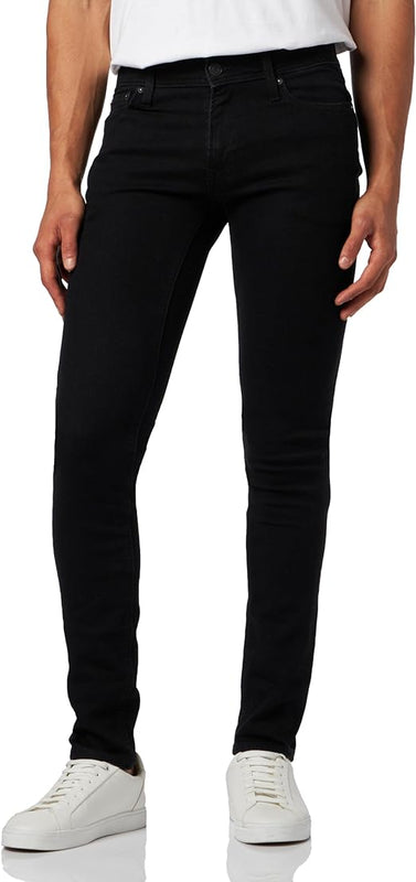 JACK & JONES Men's Jjiliam Jjoriginal Sq 356 Jeans, Black Denim, 29W/30L