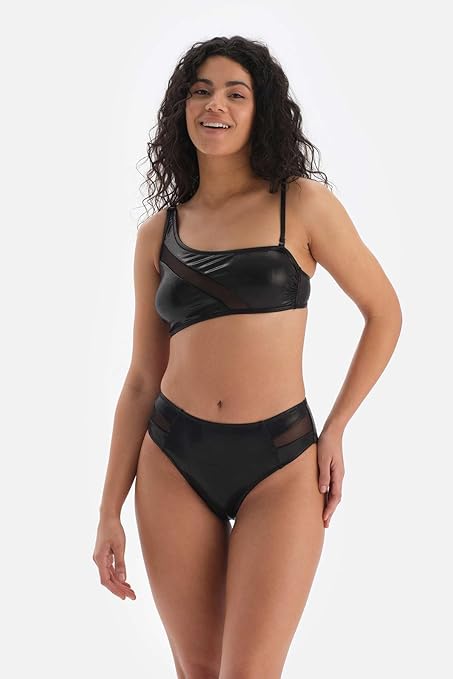 Dagi Women's High Fashion Bikini Bottom, Black, 8