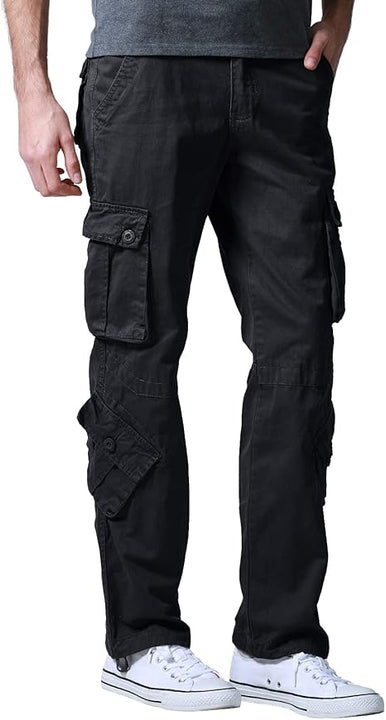 Matchstick Men Cargo Trousers Work Combat Camo Military Outdoor Pants
