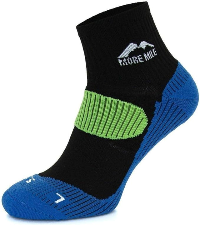 More Mile London (5 Pair Pack) Mens Cushioned Running Socks, Multi-coloured, UK 8.5-10.5