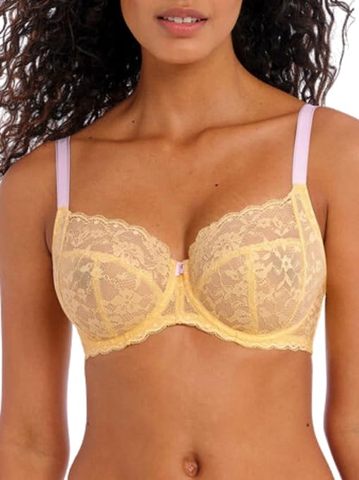 Freya Offbeat Side Support Bra Lemon Fizz Yellow 34G