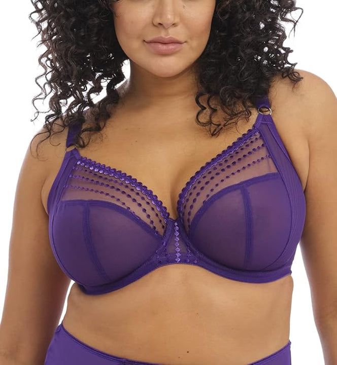 Elomi Women's Matilda Plunge Bra, Opaque, Iris, 40H