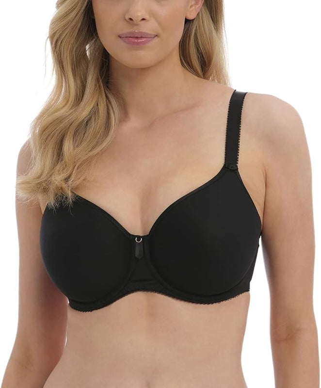 Fantasie Women's Rebecca Essentials Underwire Spacer T-Shirt Bra, Opaque, Black, 36G