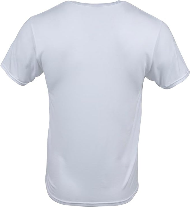GILDAN Men's V-neck T-shirts, Multipack, Style G1103 Undershirt, White (5-pack), XL