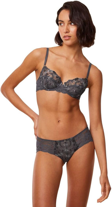 Triumph Women's Sensual Spotlight Hipster Underwear, Pebble Grey, 12