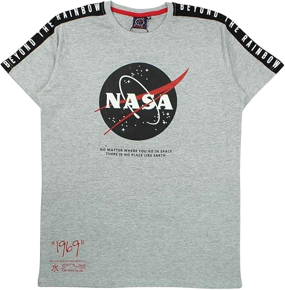 Nasa Men's Gns4012 TMC S2-s T-Shirt, Grey, S