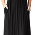 GRECERELLE Womens Maxi Dress Summer Casual Long Dresses for Ladies with Pockets (Black, L)