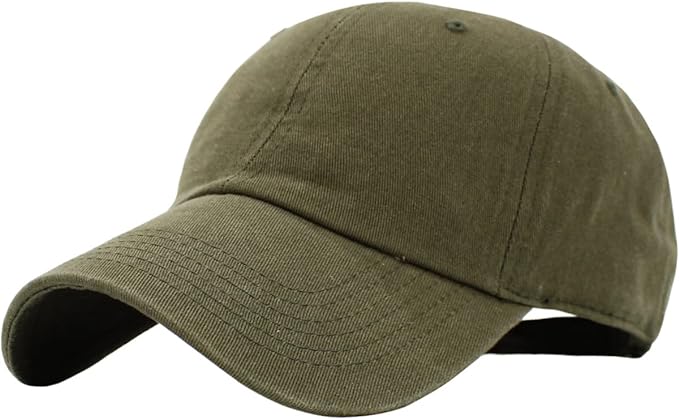 KBETHOS KB-LOW Classic Cotton Dad Hat Adjustable Plain Cap. Polo Style Low Profile (Unstructured) (Classic) Adjustable