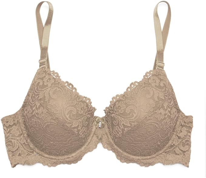 Smart & Sexy Women's Signature Lace Push-up Bra, Opaque, Black Hue, 32A