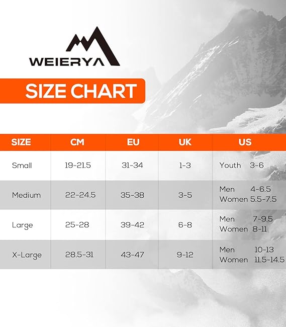 WEIERYA Merino Wool Ski Socks for Skiing, Snowboarding, Outdoor Sports Performance Socks Grey S