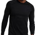 Mountain Warehouse Talus Mens Thermal Baselayer Top - Long Sleeve Sweater, Zip Neck, Quick Drying Pullover, Breathable, Lightweight - Great for, Travelling Black L
