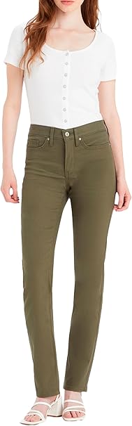 Levi's Women's 312 Shaping Slim, Olive Night Twill, 30W / 32L