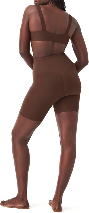 SPANX Shapewear for Women Tummy Control Power Short (Regular and Plus Size), Chestnut Brown, 1X