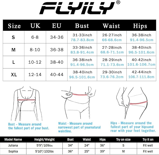 FLYILY Women Two Piece High Waisted Swimwear Tankin Sets Ruffle Ruched Bathing Suit Swimming Costume(2-BlackStripe,M)