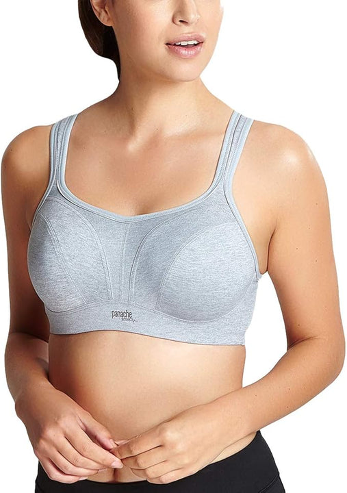 Panache Women's Underwire Sports Bra, Grey Marl, 40GG