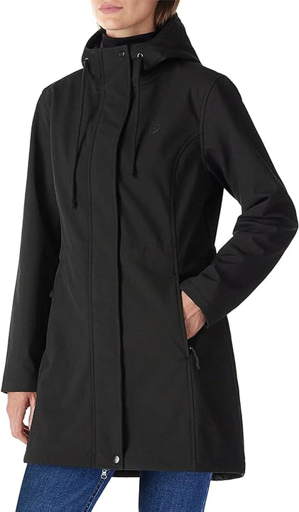 Outdoor Ventures Softshell Jacket Ladies Rain Jacket Functional Rain Coat Windbreaker Waterproof Hiking Jacket Breathable Outdoor Jacket with Hood for Spring Fall Winter XL