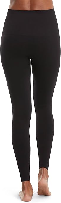 SPANX Leggings for Women Look at Me Now Seamless Leggings, Very Black